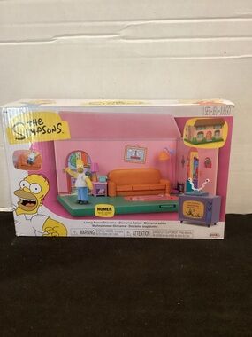 333-The Simpsons House Living Room Diorama Playset with Homer Figure